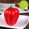 Modelos de Frutas e Verduras, Verduras Verdes Falsas, Pimentões Vermelhos, Milho de Espuma de Poliestireno, Rabanete, Abóbora, Enfeites Decorativos e Adereços