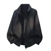 Jaqueta Corta-Vento Impermeável Estilo Americano Gola Alta Masculina Outono Inverno 2026 Nova Curta Resistente para Homem Jaqueta Casaco Outdoor Masculino