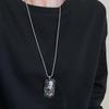 Collar Black Myth Wukong del mismo estilo para hombres y mujeres 2024, nuevo Equaling Heaven Great Sage, cadena de lana de acero de titanio, accesorios de tarjeta colgantes simples