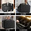 Maleta de Maquiagem de Grande Capacidade com Luz LED, Espelho de Tela Cheia, Bolsa Portátil de Armazenamento para Maquiadores de Viagem