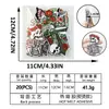 Patches bordados estilo punk de venda quente transfronteiriços com flores vintage, caveiras e laços, apliques decorativos para roupas com adesivo termocolante