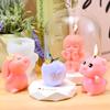 Molde de silicona para oso gato goteando pegamento diy incienso conejo posavasos de mesa adornos de aromaterapia para coche molde de yeso para velas