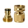 Venta al por mayor de fábrica Conector de agua de latón de tres cuartos de pulgada con rosca interior y boquilla de seis puntas con rosca exterior Conector para pistola de agua de alta presión