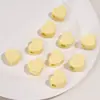 Cuentas de acrílico color crema con agujero grande, pentagrama, flor de ciruelo, cuentas en forma de corazón, materiales y accesorios para cadenas de teléfono y llaveros hechos a mano