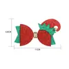 Pasador de Navidad con Lazo Transfronterizo Lentejuelas Base de Fieltro Rosa Cebolla Lazo Pasador de Navidad Accesorios para el Cabello de Fiesta