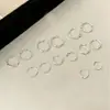Pendientes de Aro de Plata Pura S925 Silver House, Nuevos con Diseño Retorcido Liso, Joyería Simple para Oreja, No Necesita Quitarse