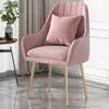 Influenciador minimalista nórdico ins cadeira com encosto para maquiagem manicure cadeira de mesa para dormitório banqueta de toucador para casa menina