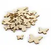 100 Peças de Lascas de Madeira em Formato de Coração e Estrela de Madeira Natural para DIY, Decoração de Mesa Não Acabada e Espalhamento