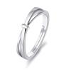 Anillos de Pareja para Transmisión en Vivo de Celebridad de Internet Anillos Ins Moda Coreana Simple Juego de Anillos para Hombres y Mujeres Día de San Valentín Anillo de Boda Abierto
