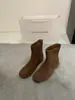 Versão em couro - camurça retrô, botas de tornozelo super estilosas, botas Chelsea de bico redondo estilo coreano, botas estilo Dr. Martens, botas de trabalho para o dia a dia