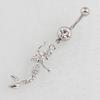 Anillo para Ombligo de Sirena Piercing Corporal Clavo de Ombligo 14g Barra de Acero Inoxidable Médico Venta Caliente de Ebay
