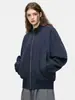 Chaqueta de Piloto Americana con Cuello Alto para Hombre y Mujer, Primavera y Otoño, Silueta Holgada, Ropa de Abrigo, Chaqueta de Béisbol Fresca y Traviesa, Top