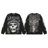 Transfronterizo Europeo y Americano Hellstar Hellstar Moda Americana Calle Alta Casual Holgada Camiseta de Manga Larga para Hombres y Mujeres Ius