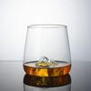 Vaso de Vidrio de Alta Calidad para Uso en Casa con Portavasos Integrado, Diseño de Vista a la Montaña, Alto Borosilicato, Creativo para Preparar Té, Jugos y Beber Agua, de una Sola Capa