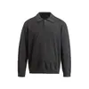 Suéter de tricô com lapela estilo japonês vintage Rumeng, textura de dinheiro antigo, para homens e mulheres, top casual solto para casais no outono