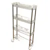 Carrinho Pequeno Rack de Armazenamento Cozinha de Chão Móvel Quarto Rack de Armazenamento Multi-Camadas Armazenamento de Lanches Banheiro Armazenamento Guarda-Roupa