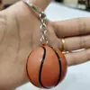 Llavero de simulación de fútbol transfronterizo 3.8cm llavero grande de baloncesto colgante paquete regalo de alrededor de la Copa del Mundo de fútbol