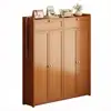 Gabinete de Almacenamiento de Gran Capacidad Multicapa para Entrada Zapatero Uso Doméstico Color Madera Maciza Zapatero Moderno Simple Gabinete de Almacenamiento a Prueba de Polvo