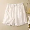 Pantalões Casuais de Cintura Elástica em Algodão e Linho de Perna Larga para Venda Cruzada no Sudeste Asiático, Primavera e Verão, Tamanho Grande, Corte Solto para Dropshipping de Comércio Exterior