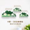 Calcomanías de Pared Decorativas para Cubrir Agujeros, Calcomanías de Diseño para Pared de Puerta de Habitación de Dormitorio, Patrones Pequeños Autoadhesivos, Pandas Rojos