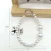 Novo Estilo Cordão para Celular Corrente de Celular Borboleta Pérola Pulseira de Pulso Corrente de Capa de Celular com Contas Pingente para Celular