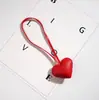 Pulseira de Couro em Formato de Coração DIY, Pingente Simples para Bolsa, Chaveiro de Carro, Acessórios para Roupas, Pingente para Mochila de Casal