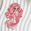 Nuevos Parches Bordados de Sirena para Ropa, Parches Decorativos para Ropa y Bolsos, Bordado Autoadhesivo Mágico para Manualidades