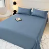 Sábana Individual Estilo Ins para Cama Individual de Dormitorio Sábana de Persona Única Algodón Amigable con la Piel Color Sólido Doméstico Simple Sábana para Cama Doble Lija Kang Funda de Almohada Individual
