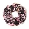 Anillo para el pelo de intestino grueso con estampado de serpiente y raya de leopardo clásico, banda de cuero con cuerda de corbata para mujer transfronteriza, accesorios para el cabello, tocado para venta al por mayor
