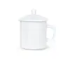 Taza de Cata de Té con Acabado de Porcelana Blanca de Alta Calidad, Certificada Qs, Set Especializado Refinado para Cata de Té, Taza de Cata con Borde Dentado