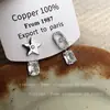 Brilho Super Assimetrico Estrela Letra Zircônia Strass Brincos Luz Luxo Nicho Design Avançado Sentido Brincos Brincos Mulheres