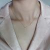 Collar de Cruz de Diamantes de Plata Esterlina S925 por Toda la Superficie, Estilo Clásico, Exquisito, Lujo Accesible, Nicho, Cadena de Clavícula de Alta Gama