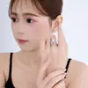 Anillo de Corona de Lágrima de Lujo Xuping Serie de Gemas Aleación de Cobre Anillo de Nicho para Vestir Fiesta Mujeres Venta al por Mayor