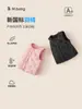 Ropa para Niños Bangxuan Ropa Interior Térmica de Invierno para Bebé Niña 2026 Nueva Chaqueta de Plumas para Bebé e Infantil Forro Interior Cálido Chaleco de Plumas para Niña