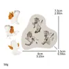 Molde de silicona líquida para modelar 3 Angelitos D084