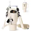 Tapa para Vaso de Hielo de 40 oz Material de Buceo Stanley Bolsa Tote para Botella de Agua Asa Stanley Tapa para Vaso de Letra Aislada Montada en Coche