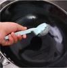 Cepillo de Bola de Limpieza de Acero Inoxidable con Forma de Flor de Ciruelo para Cocina con Mango Largo para Lavar Platos y Ollas