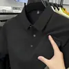 Camisa polo masculina de manga curta, camiseta com gola de lapela, nova moda casual de verão fina de manga curta para homens, disponível para atacado