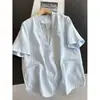 2026 Verão Estilo Fino Ombro Reto Blazer de Manga Curta com Um Botão Cardigã Fino Top Curto Atacado N3Et09932