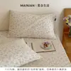 Fronhas de gaze dupla camada 100% algodão, frescas e simples, conjunto de dois, macias e respiráveis, adequadas para dormir de uma pessoa