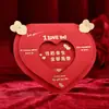 Novo Estilo 2026 Sacos de Envelope Vermelho 520 para o Dia dos Namorados Chinês, Envelopes Vermelhos Dobráveis para Amigos Homens e Mulheres, Presentes Criativos de Aniversário