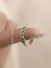 Anillo de esmalte con temperamento de nicho, diseño de circonita verde pavo real para mujer, sensación de luz, lujo, moda, arte, anillo para dedo índice