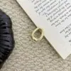 Moda Simples Textura Plissada Anel Geométrico de Círculo Moda Europeia e Americana Temperamento Celebridade da Internet Vento Frio Anel para Mulheres