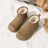 Botas de neve antiderrapantes femininas, estilo novo, macias, com altura adicionada, forradas com fleece, versáteis, botas de inverno quentes, com sola grossa, modelo 2026