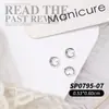 Joyería de Arte para Uñas de 26 Letras Aleación de Oro y Plata Diamante 3D para Arte de Uñas Accesorios de Decoración para Uñas DIY