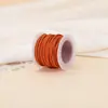 Cordón de Cuero Gamuzado Doble Cara, Cordón Hecho a Mano de Piel de Vaca, Accesorios para Joyería DIY, Cordón de Piel de Ciervo, Etiqueta de Cuero Gamuzado, Cordón Trenzado, Materiales Decorativos