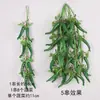 Modelo de Atrezo Colgante de Cuerda de Verduras Simulación Granos Maíz Chile Rojo Colgante Adorno Colgante de Casa de Campo Decoración