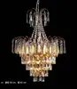 Novo Salão de Casamento Adereços de Ferro Lâmpada Prateada Eletrogalvanizada Lâmpada de Teto de Cristal Iluminação Adereços de Casamento Lustre de Corrente de Cristal