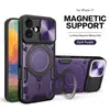 Adequado para iPhone 17 Suporte Magnético para Carro Capa Anti-Queda para Celular com Suporte de Anel para Janela