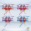 Novos Balões Asa de Foguete para Decorações de Aniversário Infantil, Decorações de Fundo Infláveis para Meninos e Meninas, Brinquedos Populares para Barracas